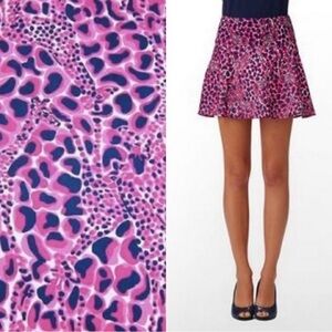 Lilly Pulitzer Gigi Giraffe Charleston Mini Skirt - Size 8